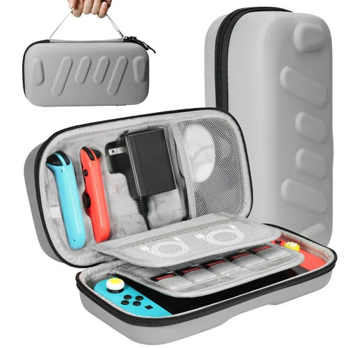 Imagen 1 del producto Estuche de transporte Compatible con Switch/OLED - Para consola y accesorios Bolsa de viaje portátil con carcasa dura