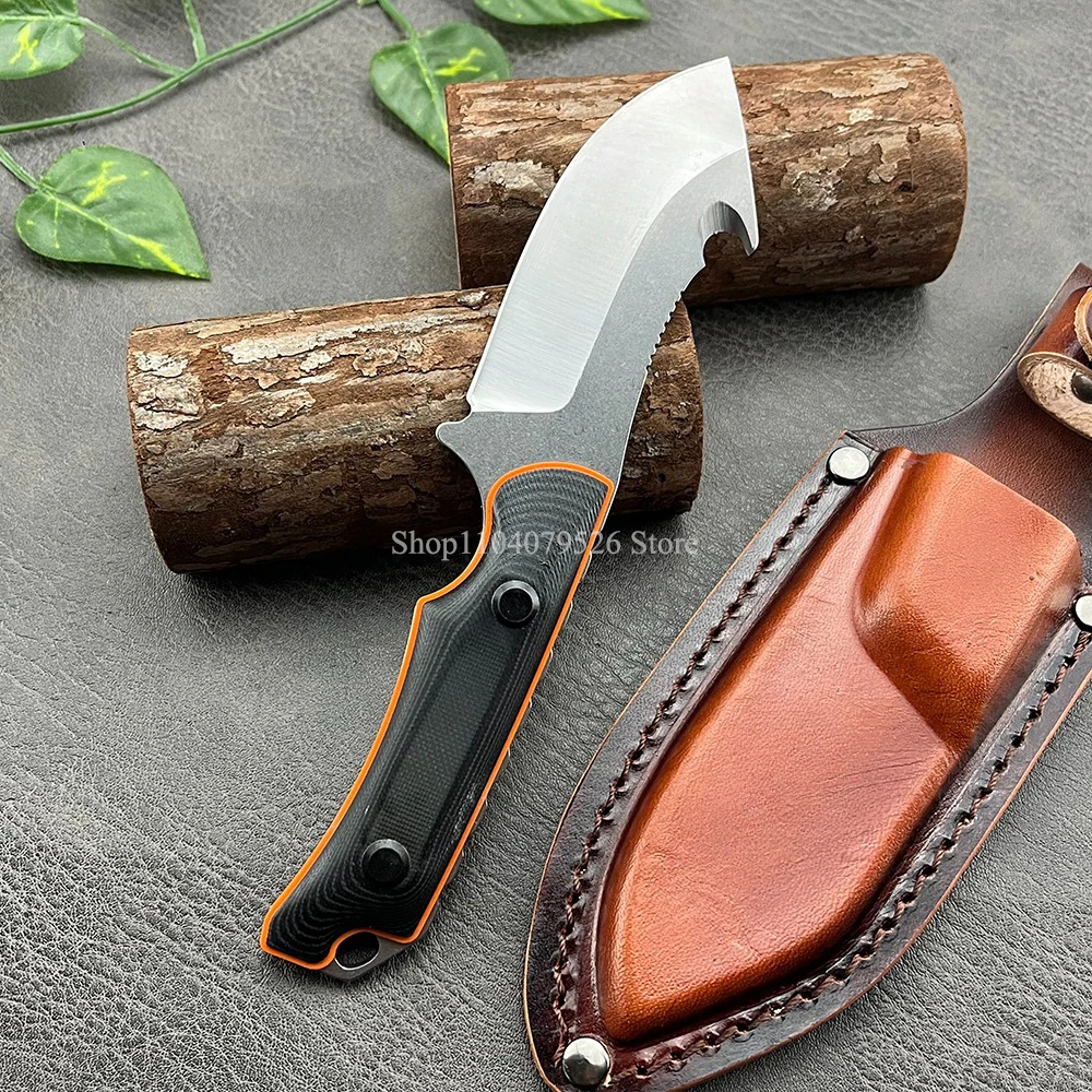 BM 15018 Hunt Saddle Mountain Skinner Tactical Knife Two-color G10 Handle Outdoor Hunting Self-defense Pocket Knife with Sheath