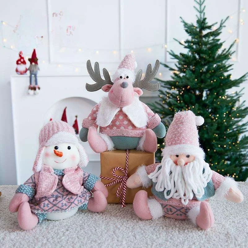 

Christmas Decorations Snowman Props Shop Window Display Santa Claus Scene Small Tabletop Ornaments Festive Atmosphere Creation