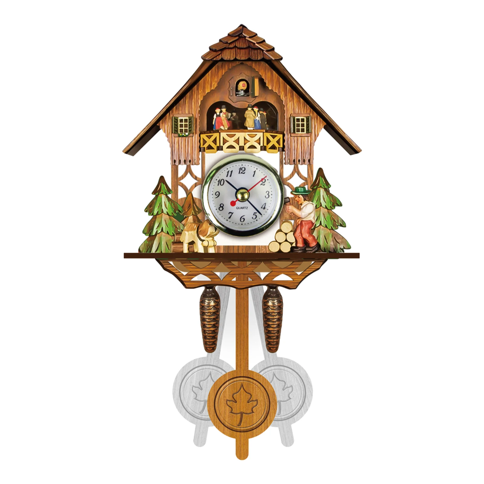 Cuckoo Clock Living Room vintage Wall Clock Bird Cuckoo Alarm Clock Children Unicorn Decorations Home Black Forest Chalet Clock