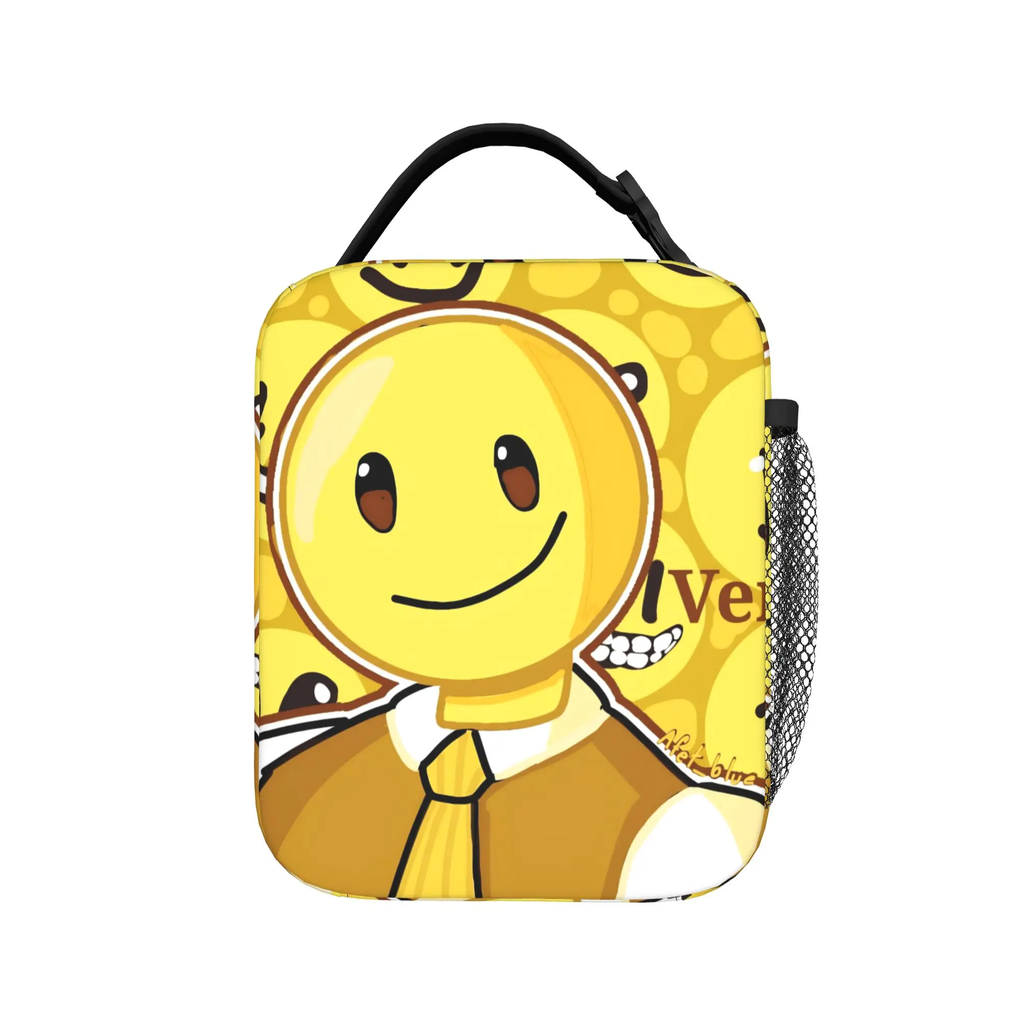 Verity Yellow Ball Insulated Lunch Bag High Capacity Gamer Reusable Cooler Bag Tote Lunch Box Beach  Outdoor Food Handbags