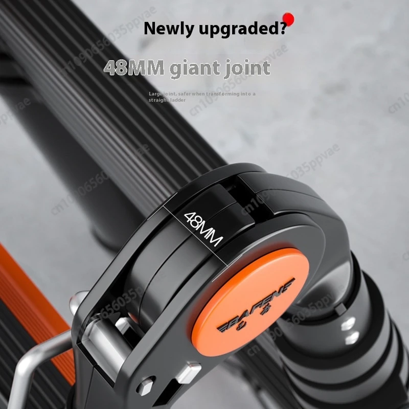 Escalera de extensión de marco A resistente de aleación de aluminio, escalera multifunción telescópica plegable para almacén doméstico y construcción