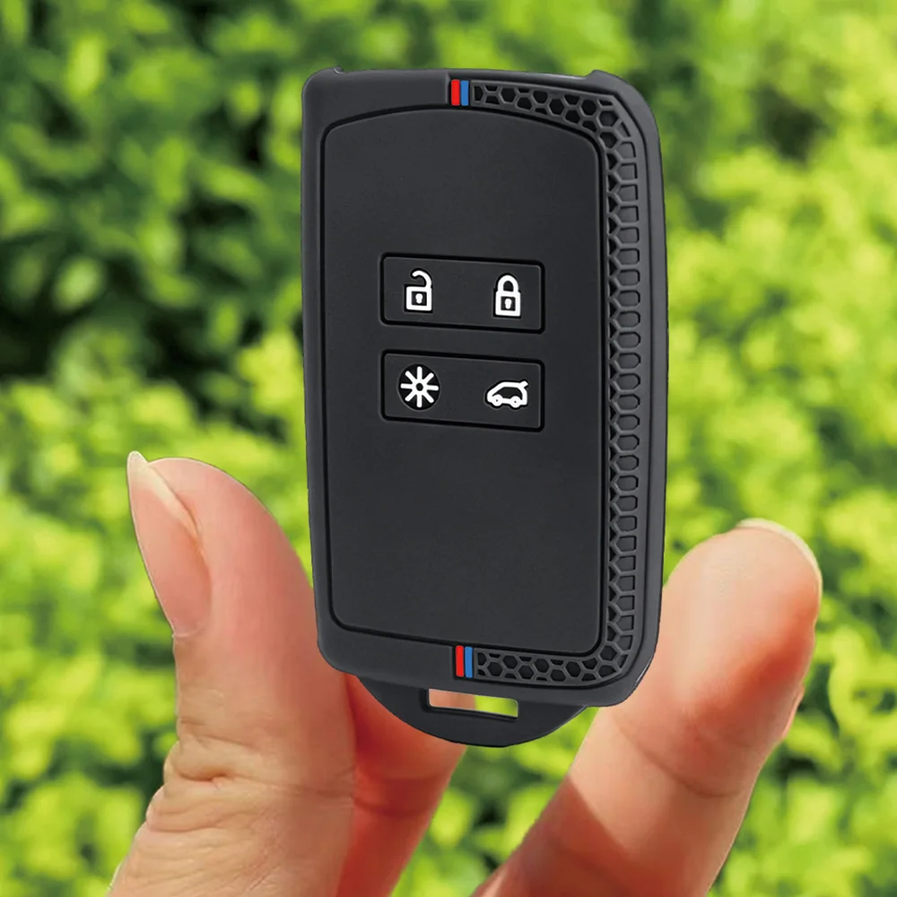 For Renault Clio Kadjar Captur Koleos Espace Master Talisman Scenic Megane 4 Arkana Sandero Silicone Smart Key Shell