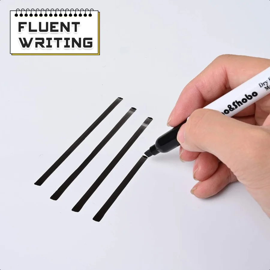 드라이 지우기 마커 80 카운트 블랙 치즐 팁 화이트 보드 마커 펜 학교 사무실 홈 드라이 Er에 쓰기에 매우 적합