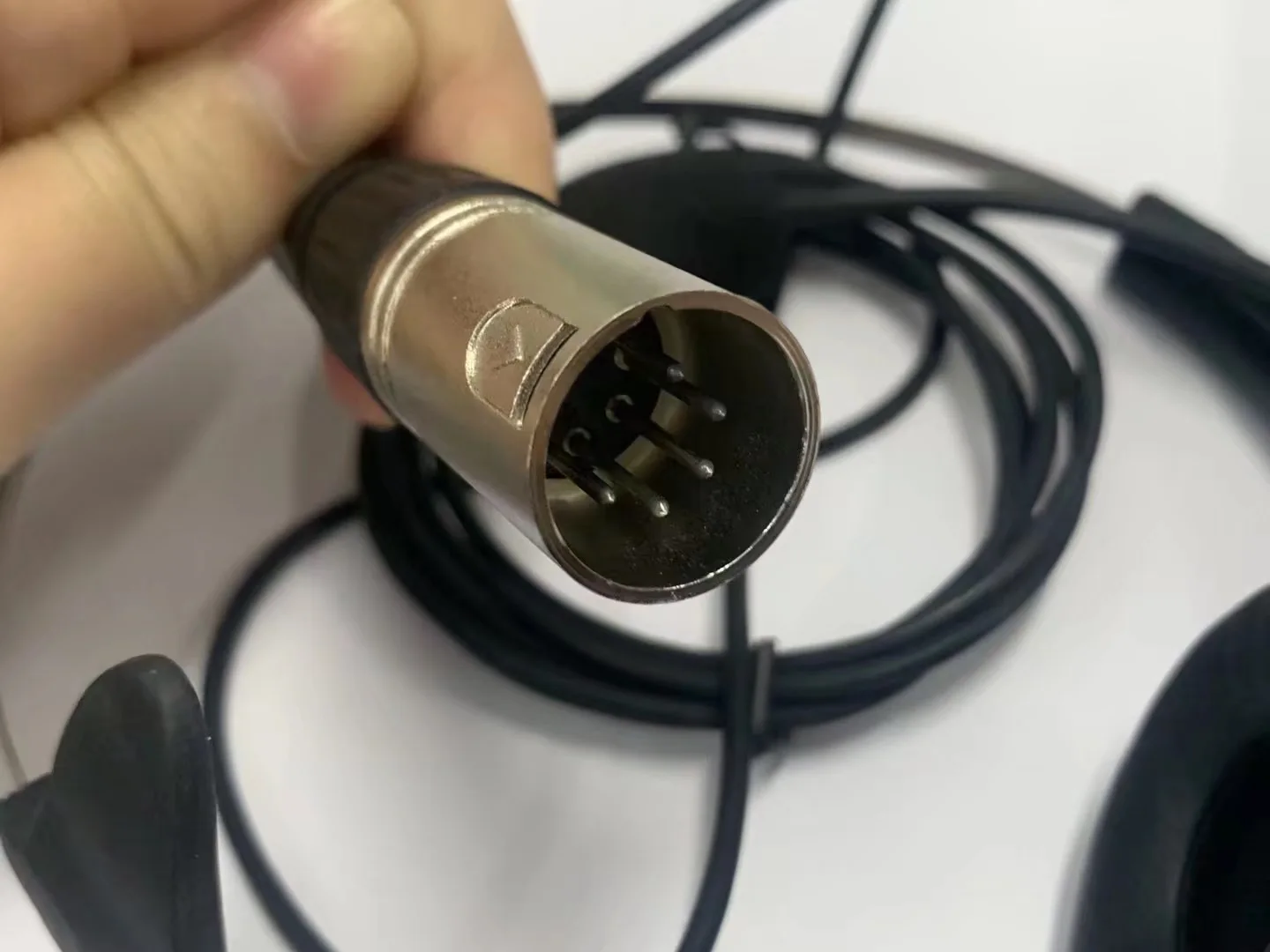 Imagem -04 - Headband Headconjunto com Microfone Headband Intercom Headset Conector Xlr Pinos 5pin Luz Telikou Ne11 Super Hd102 Hd101