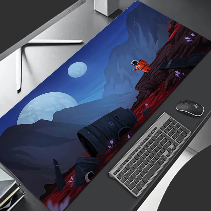 Mousepad Computer Gaming Accessories Keyboard Pad Office PC Rubber HD Mouse Pad Decoracion Desk Outer Space Astronauts Mouse Mat