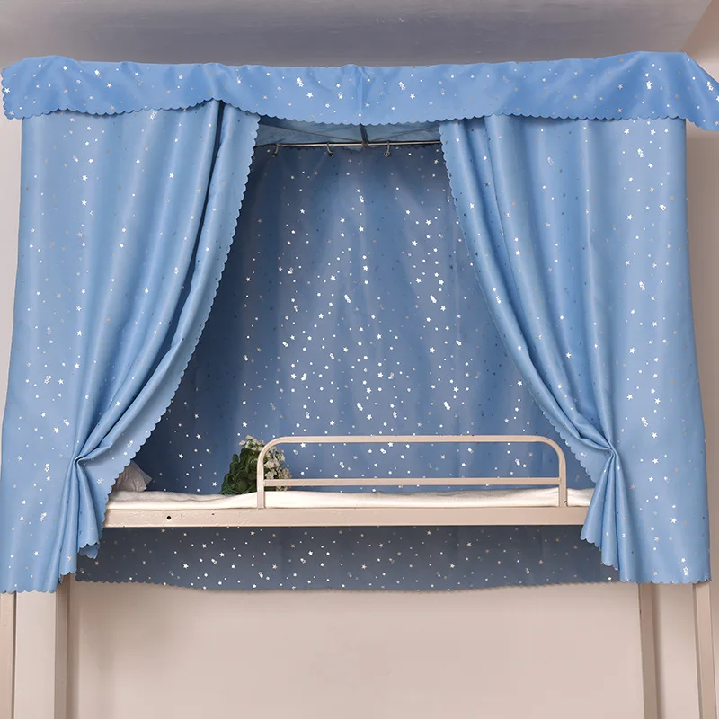 

Cool Star Cloth Bed Curtain for Students, Bunk Down Dormitory, Mosquito Net, Summer