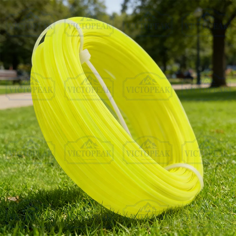 3.0mm 5m Pentagon Yellow Trimmer Line Serrated Nylon String for Brush Cutter Head Garden Power Tool Parts Grass Cutter Wire