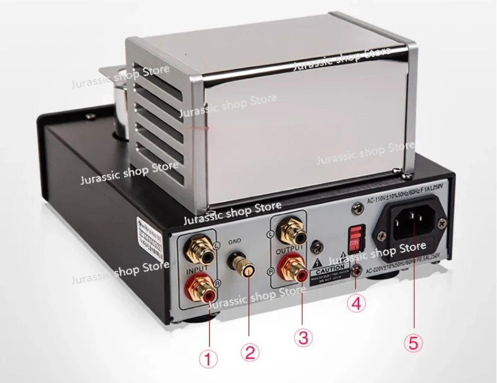 

MS-23B Hifi Tube Phono Amplifier ECC83 / 12AX7 Preamplifier Preamp Tube Amp MS23B RIAA Dynamic Crystalline Sound