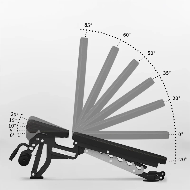 Negative angle fitness dumbbell bench adjustable bench commercial bench press bench men's fitness bench home supine board