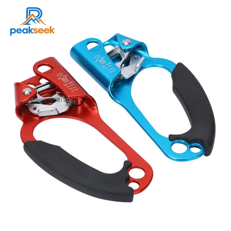 PeakSeek Right-hand Left-hand Lightweight Handheld Climbing Ascender for High Attitude Operation Hiking and Rock Climbing