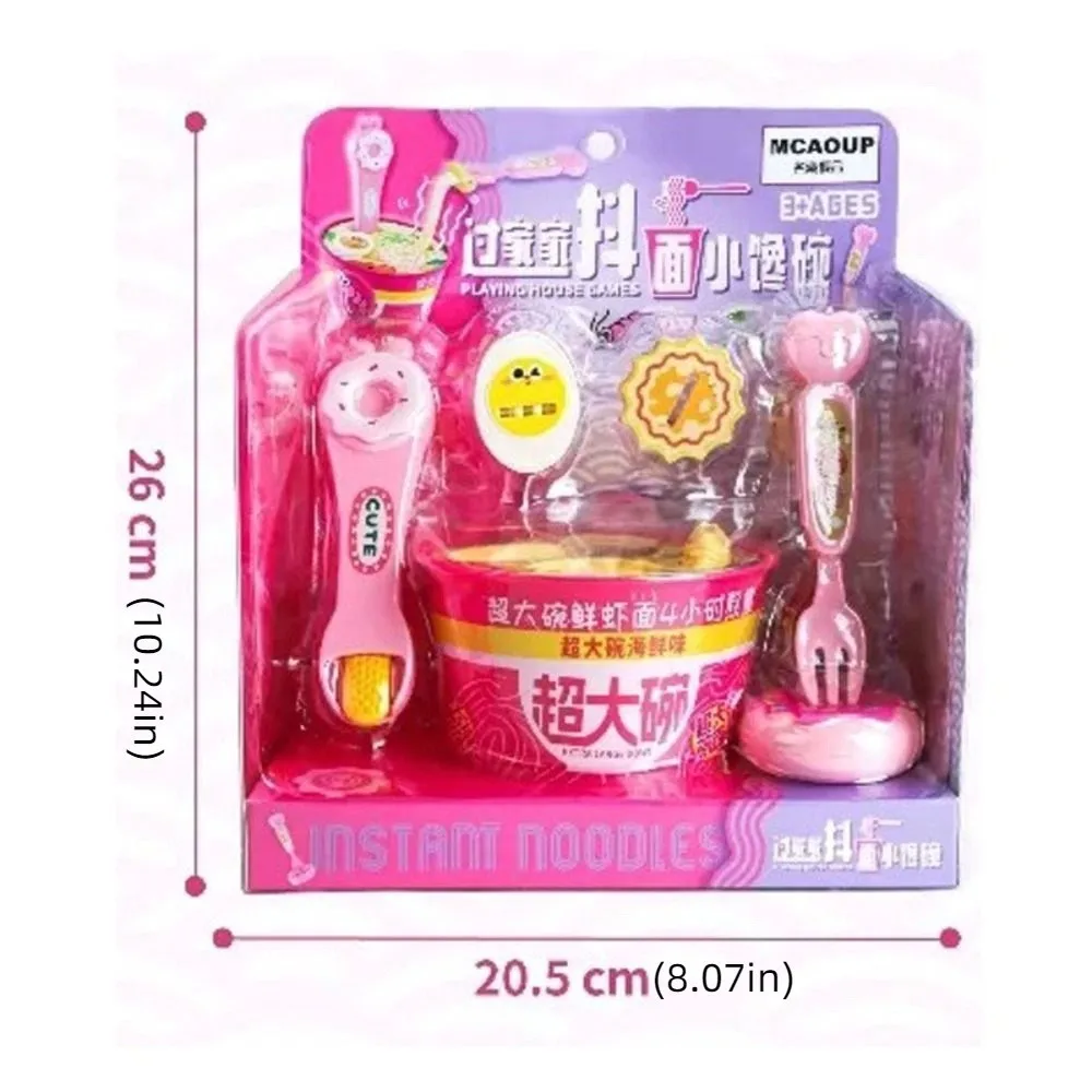 Boys Girls Simulated Ramen Feeding Role Play Early Education Food Feeding Toys Cartoon Kitchen Toys Play House Toys Children's