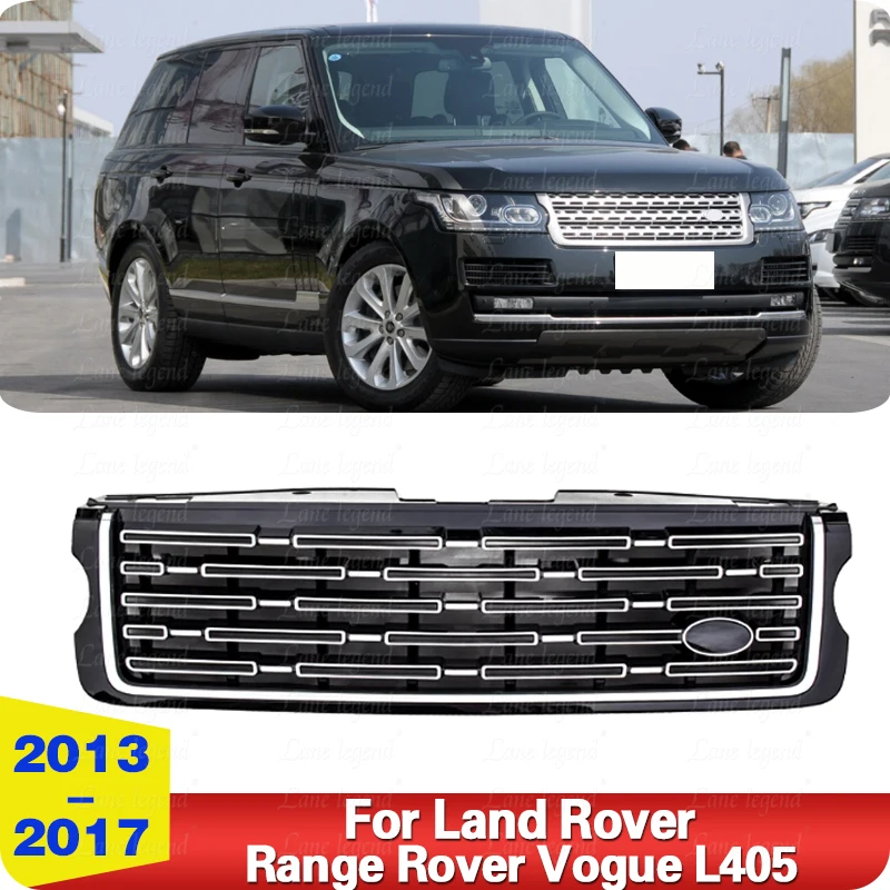 Car Front Grille Racing Grill Upper Hood Radiator Mesh Grid For Land Rover Range Rover Vogue L405 2013-2017