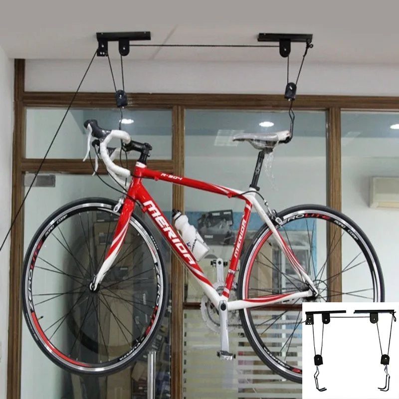 

Bike Parking Rack Steel Top Wall Display Rack Load-bearing Easy Install Sturdy Durable Bicycle Racks Bicycle Accessories
