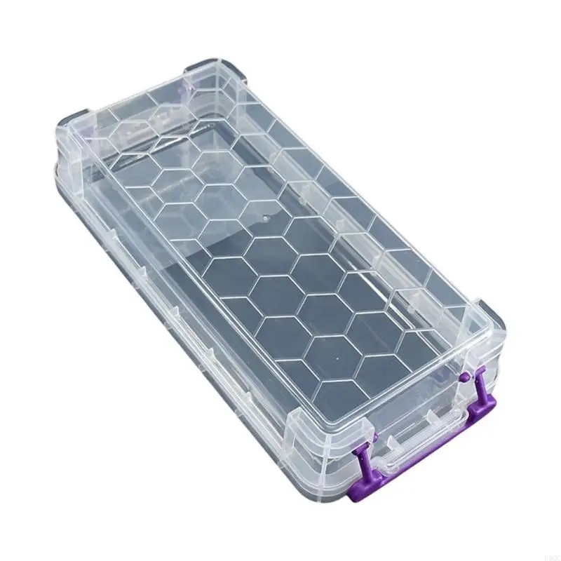 حاوية قلم رصاص صافية قلم قلم القلم القلم مربع تخزين قلم رصاص للأجزاء الصغيرة D5QC #3