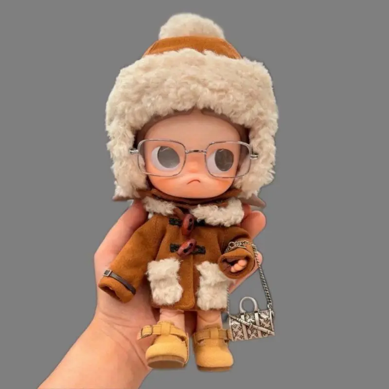 For Zsiga Mobile Doll Clothing Hat 1/8 Autumn Winter Set Trendy  White Orange Doll Accessories Gift Soft New Cute Clothes view 2