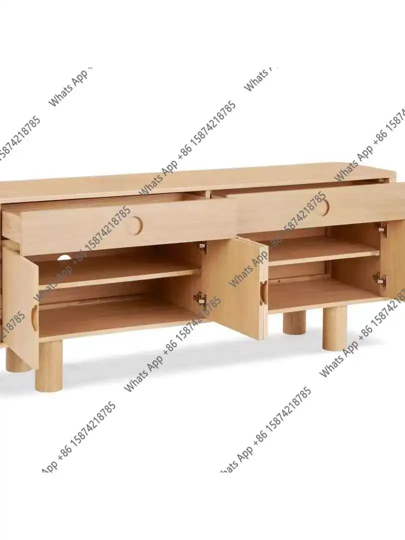 

Rt French Retro Solid Wood Creative Side Cabinet Storage Designer TV Cabinet Entrance Decoration