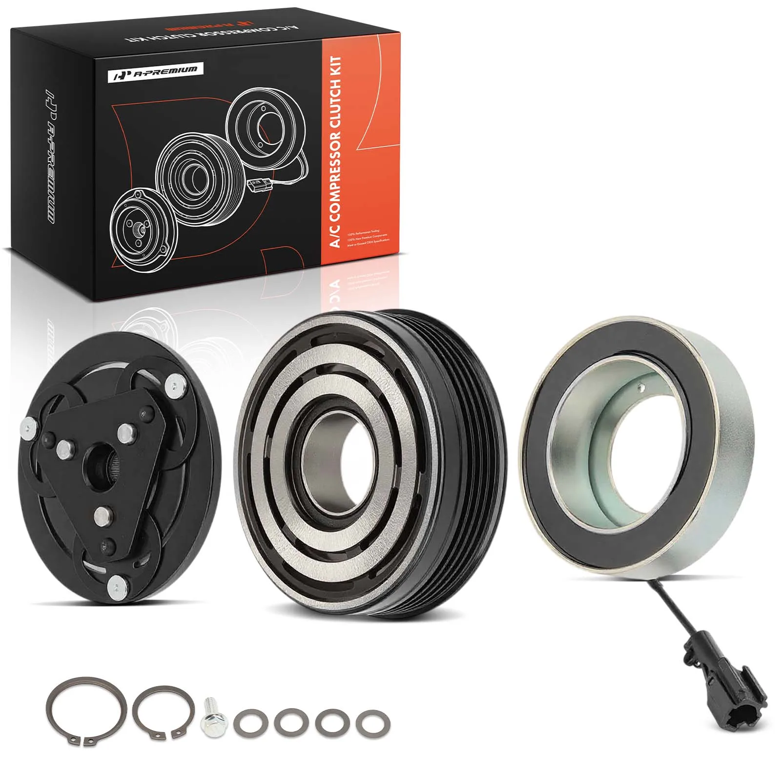 A-Premium AC Compressor Clutch Kit for Subaru Forester Impreza 2008-2014 WRX WRX STI 2015
