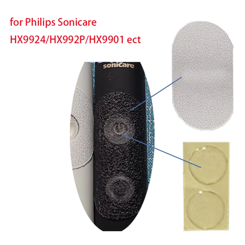 For Philips Sonicare HX99xx Series Shell Button Waterproof Sticker Electric Toothbrush Parts