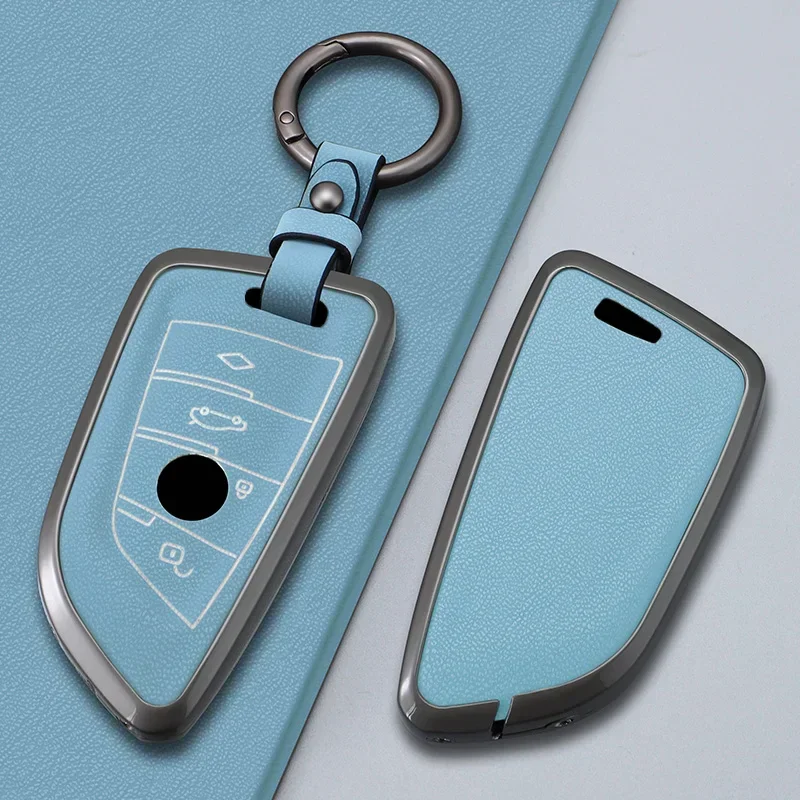 

Zinc Alloy Car Remote Key Case Cover Shell Fob For BMW X1 X3 X5 X6 X7 1 3 5 6 7 Series G20 G30 G11 F15 F16 G01 G02 F48 Smart Key