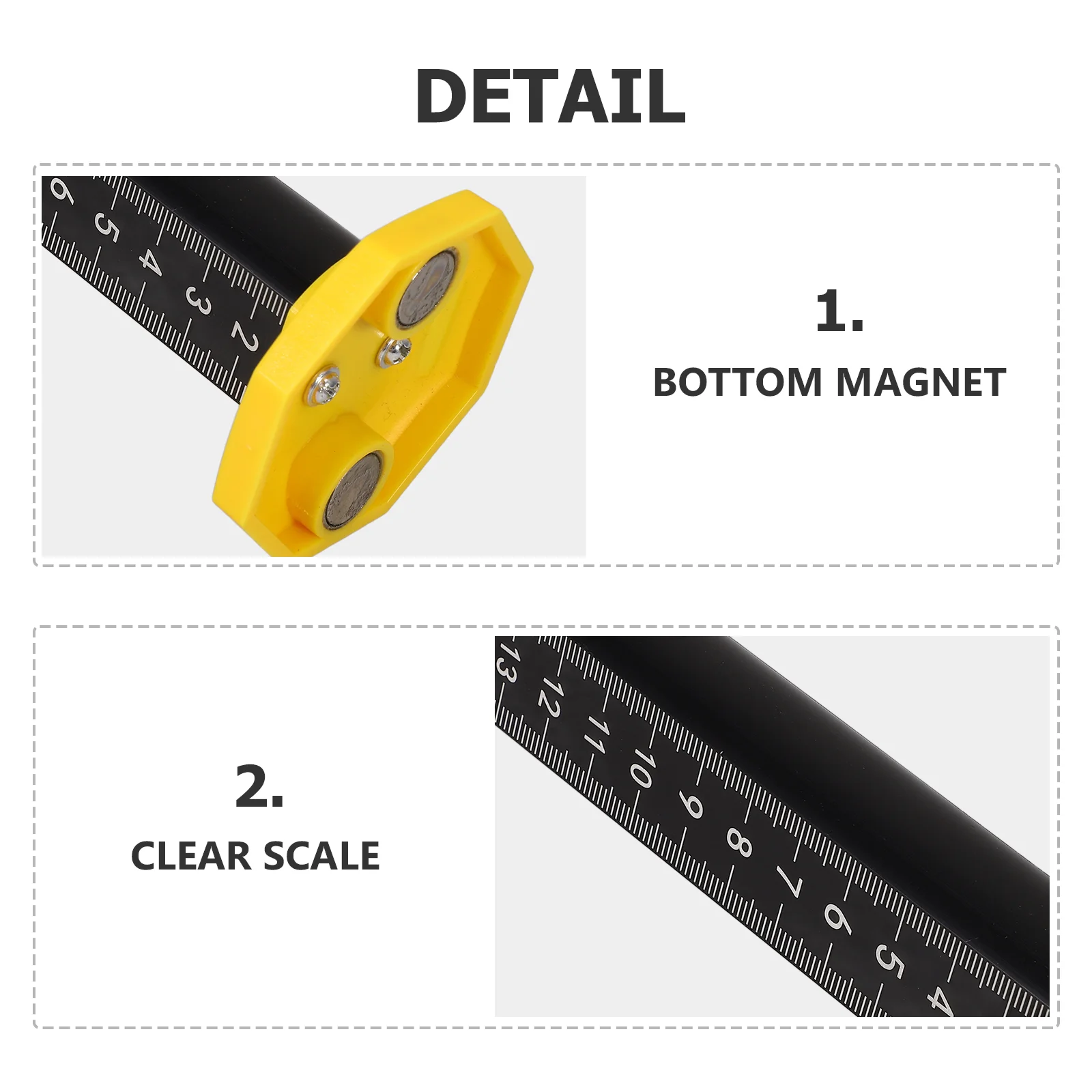 Ceiling Leveling Tools Floor Tile Contour Ruler Gauge Interior Finish Part Magnetic Tiling Position Plastic