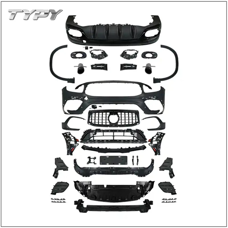 

Car Body kit Modified front and rear bumper with grille For Mercedes Benz GLB class X247 2020-2022 Upgrade to GLB35 AMG