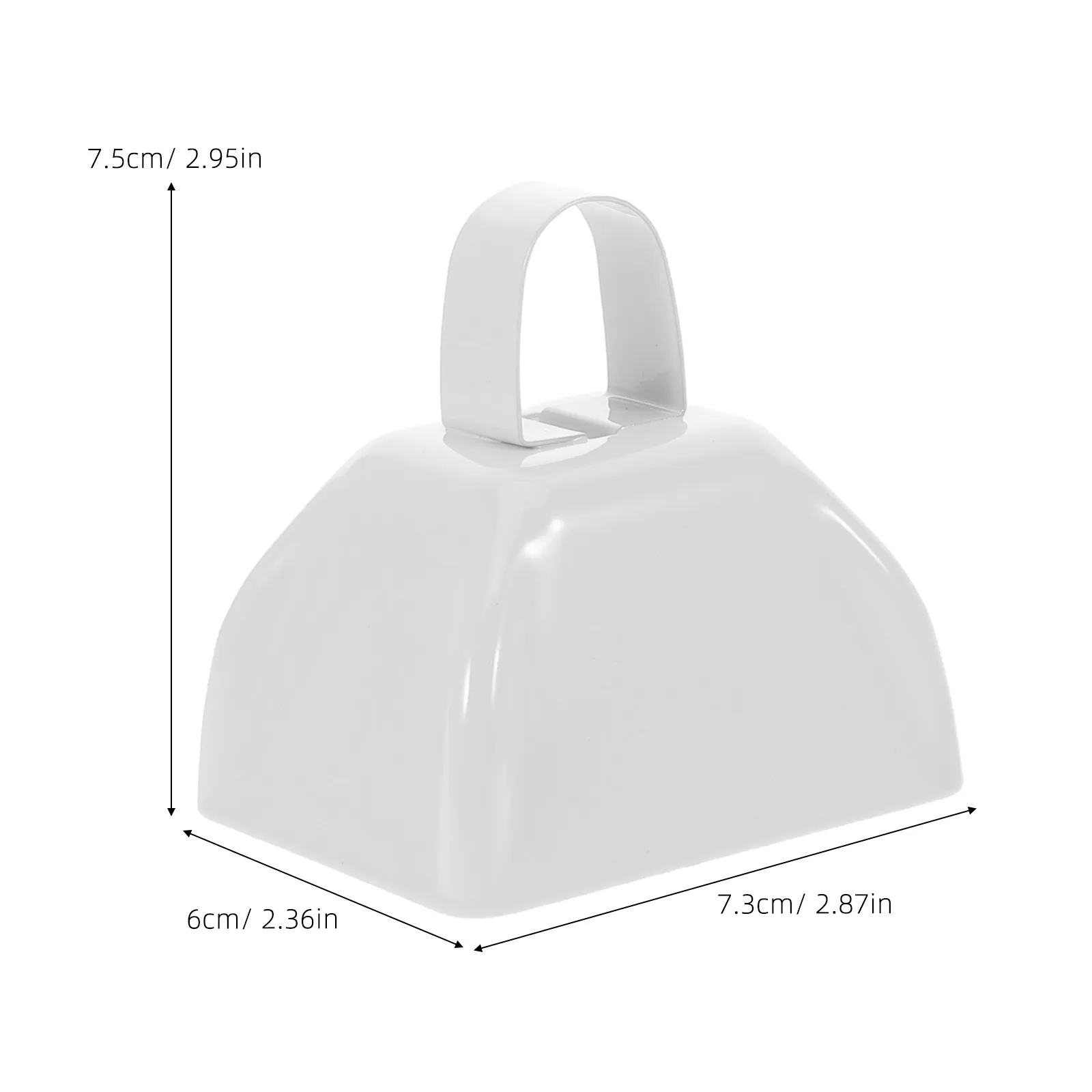 2Pcs Metal Cowbells Noise Makers Loud Handheld Bells for Football Celebrations Sporting Events Parties Gatherings