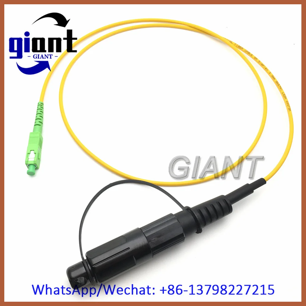 10Pcs Outdoor Waterproof IP67 COR NING Male SC/APC to FC/APC 1M/2M/3M 3.0mm Armored Simplex LSZH Yellow Fiber Optic Patch Cord