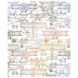 2024 New Aviator Airplane Background Clear Stamps and Scrapbooking For Greeting Card Making Without Metal Cutting Dies