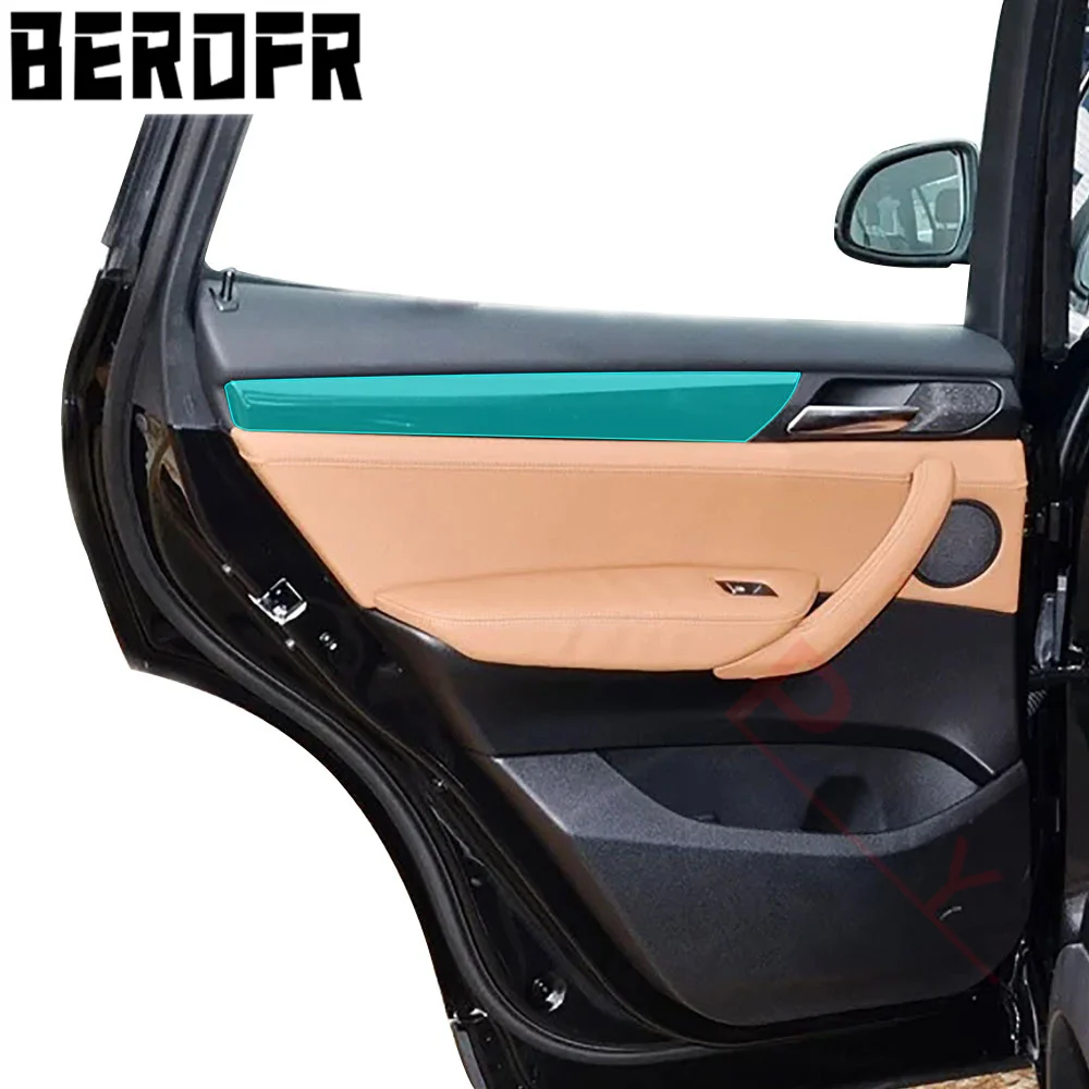 Car Interior Cover Trim Gear Shift Center Console Transparent TPU Protective Film Stickers for BMW X3 X4 F25 F26 Accessories