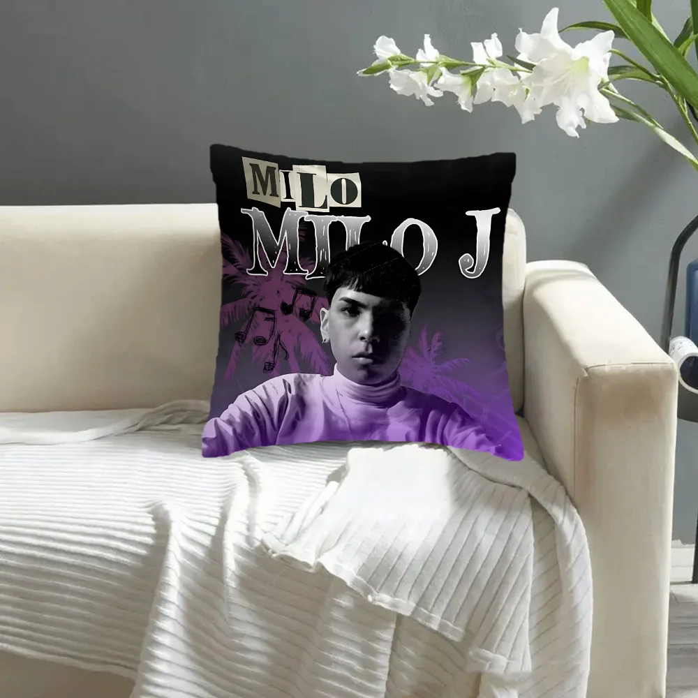 Fotografia 4: Capas de Almofada de Rapper, Estilo Cartoon, Decoração para Sofá, Impressão em Dupla Face, Almofada de Pelúcia Curta e Fofa M-Milo J