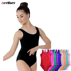 AAOYLISEY Tank body per ragazze Toddler senza maniche ginnastica body bambini danza del ventre body danza classica Costume