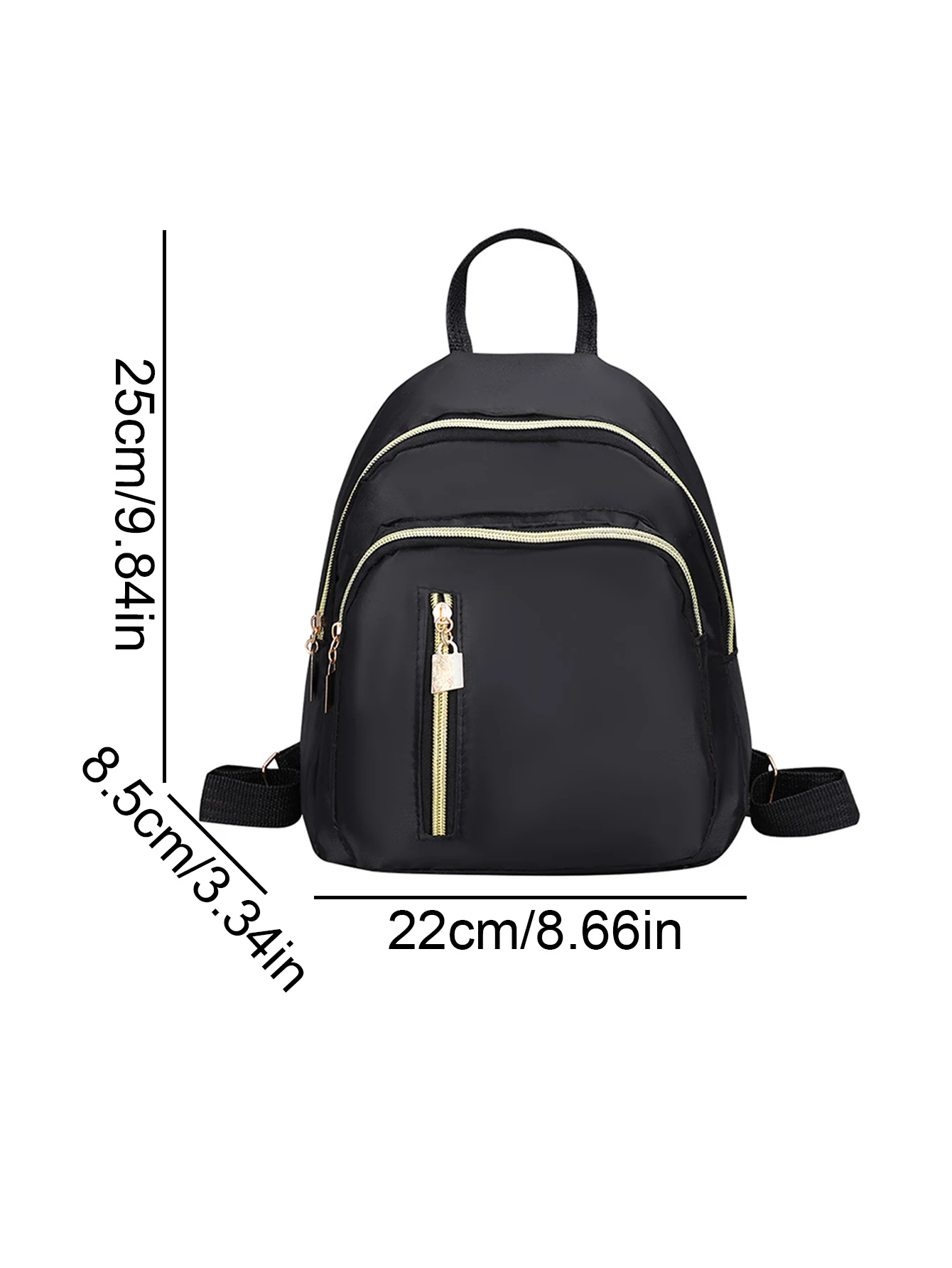 Modischer Freizeitrucksack für Damen, kleine, leichte Alltagsreisetasche für das College, Pendeln, Outdoor, niedliche Alltags-Umhängetasche – Detail 2