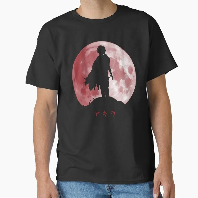 Akira Cyberpunk City Explosion Gift T‑Shirt Katsuhiro Otomo Retro Manga Shotaro Kaneda Neo‑Tokyo Anime Print Short Sleeve Tops