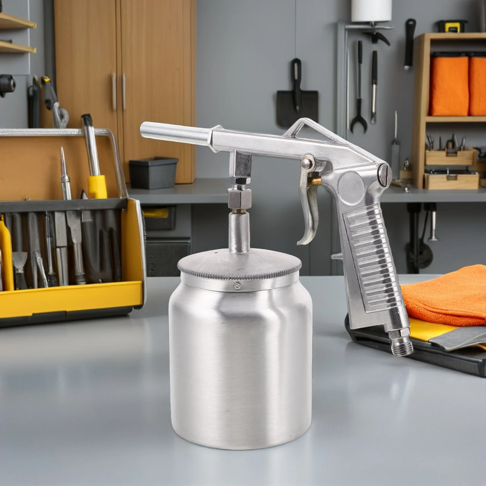 

Pneumatic Spray Gun Large Capacity Undercoating Spray Gun Handheld Automotive Paint Sprayer for Car Chassis Protection Auto Body