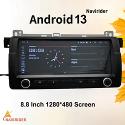 Android 13 Car Multimedia Video Player Stereo For BMW E46 320i 325i 323i 330i 8.8inch GPS Navigation With DSP Carplay Support