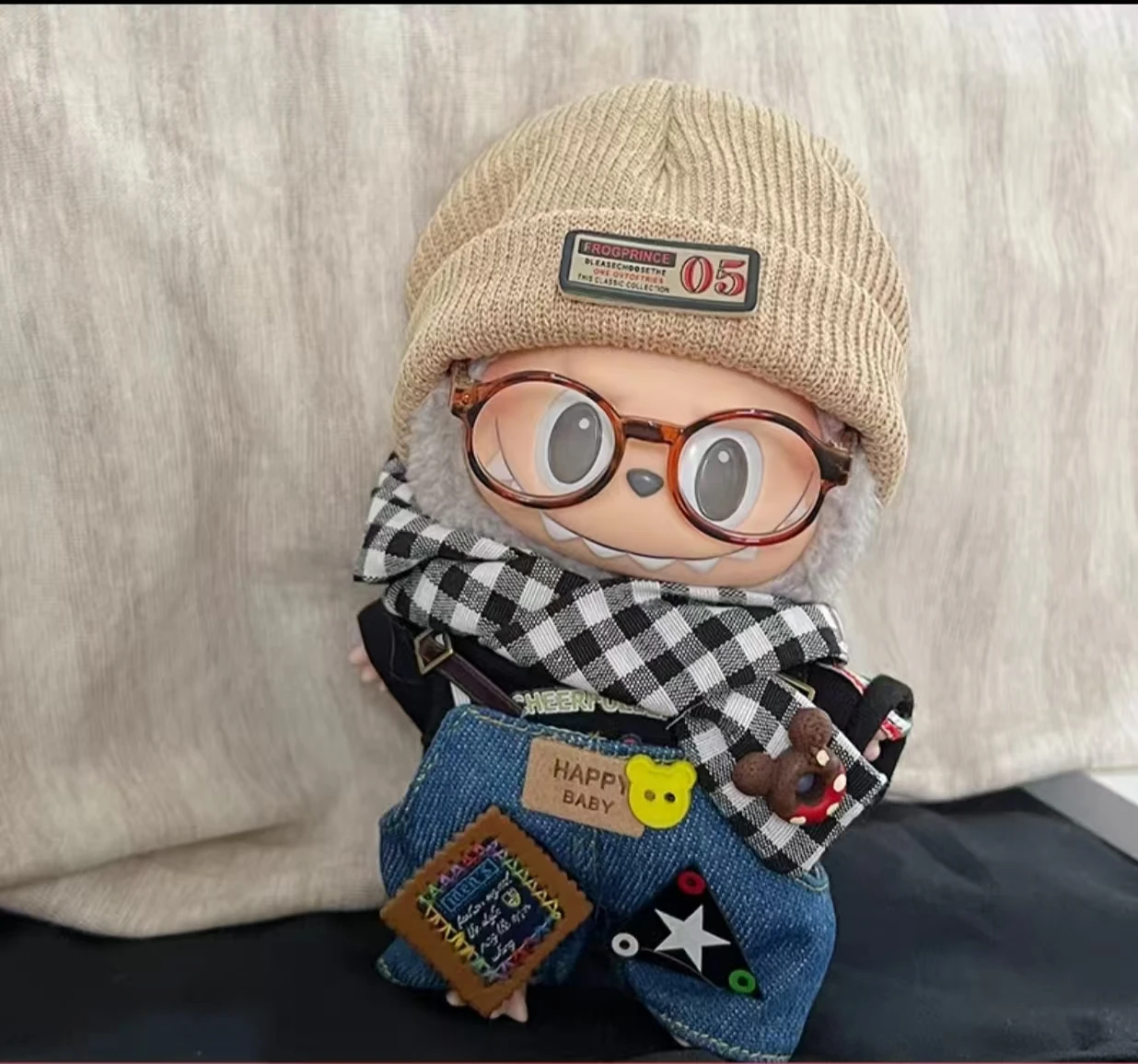 Nuevo 17cm para Ropa Labubu V1 V2 V3 monos de moda Ropa de juego de moda Labubu conjunto de Ropa de varios estilos Labubu Ropa regalo