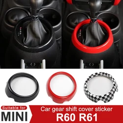 미니 쿠퍼 S JCW R60 R61 컨트리맨 자동차 기어 시프트 레버 패널 커버 장식 스티커, 인테리어 수정 액세서리