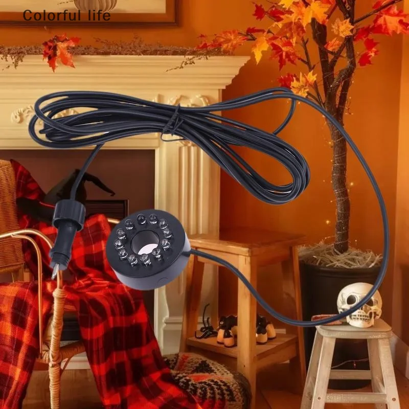 Anel de luz subaquática de 12 LED resistente à água, acessório DIY para bombas de fonte submersíveis de lago de jardim de 12V