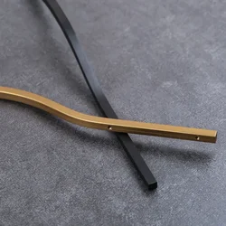 Modern Minimalist Knobs and Handles for Furniture Wardrobe Cabinet Black and Gold Drawer Long Handle Cabinet Door Knob