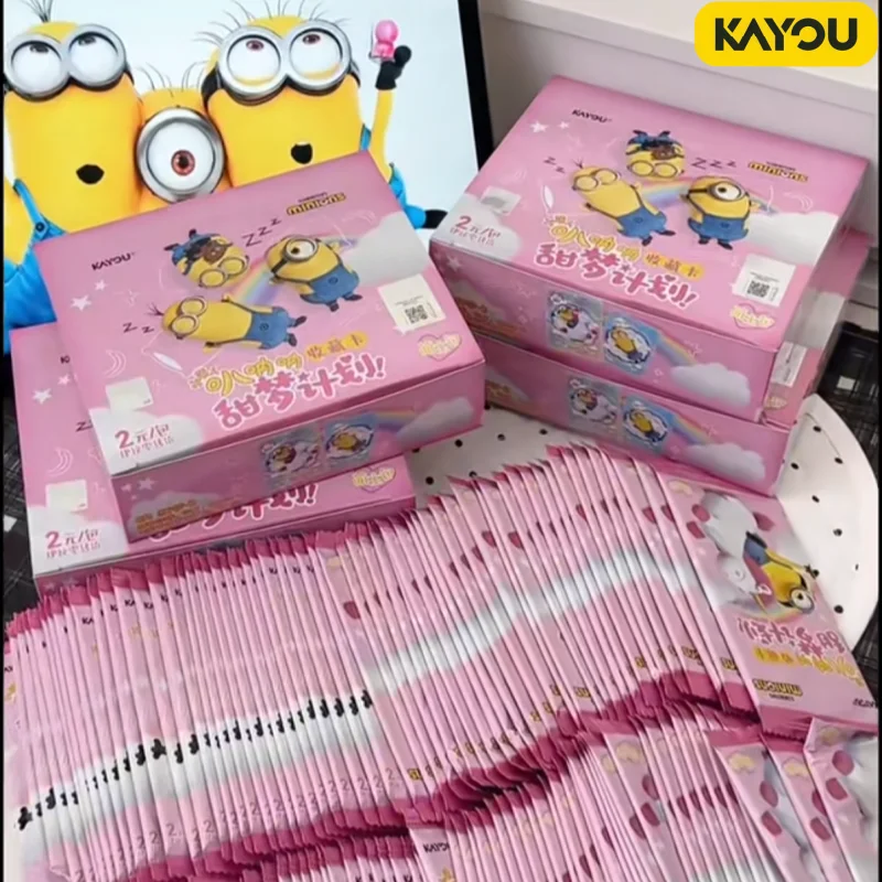 

KAYOU Official Genuine Minions Sweet Dream Plan Series Cards Anime Peripherals Collection Toy Cards Exquisite Festival Gifts