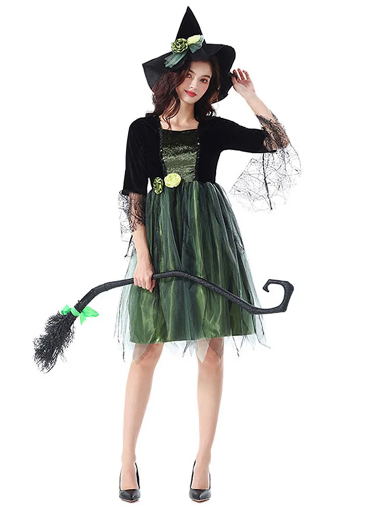 k Spider Witch Costume Skirt loween Par Role Play Transformation Fairy T Costume Polyester Material
