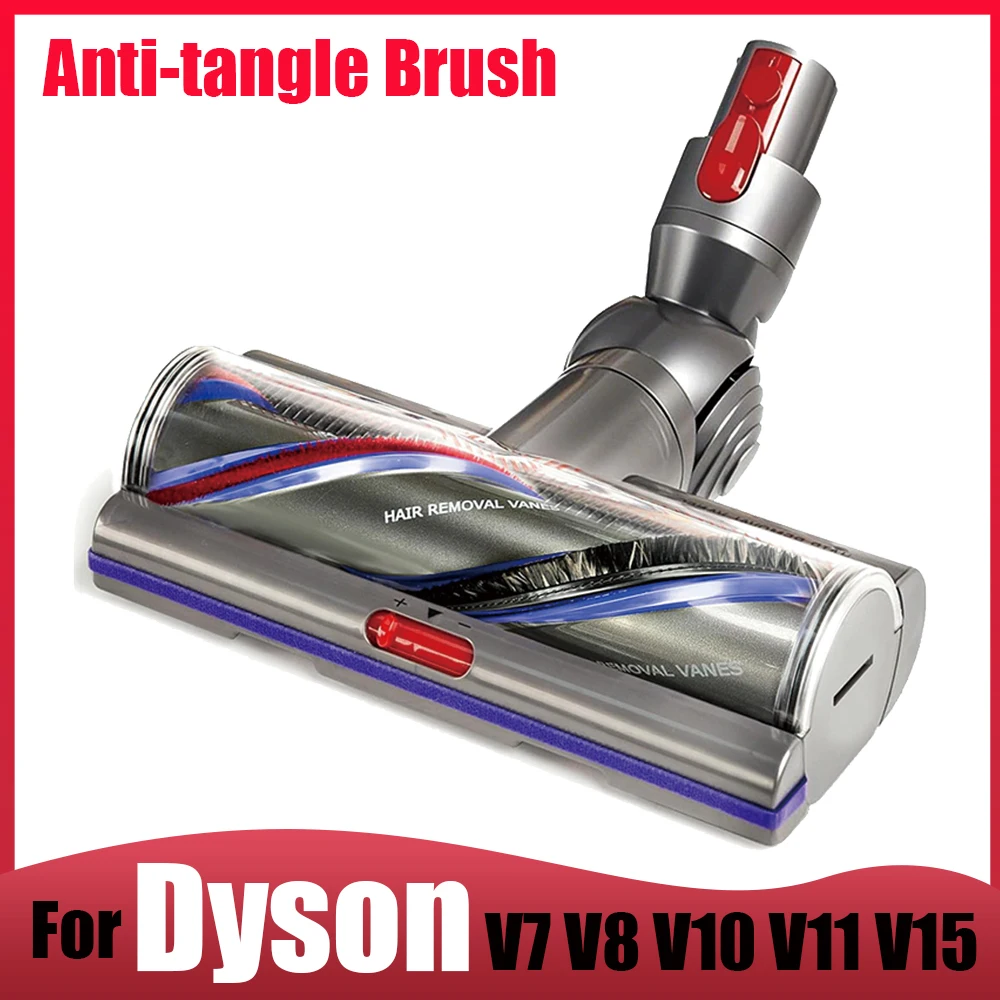 Für Dyson V7 V8 V10 V11 V15 Hochleistungs-Anti-Verwicklungs-Bürstenkopf, Einstellbare Saugkraft-Motorkopf für Teppiche & Hartböden