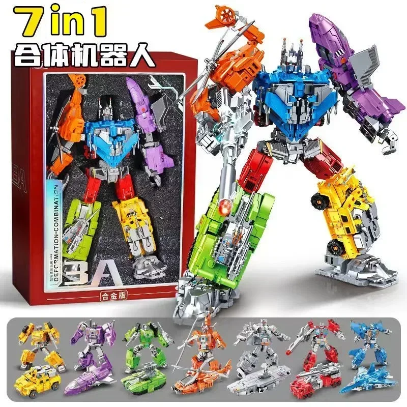 Transformation Bruticus 7 In 1 Figure Toy Defo Rmation Squad Action Figures Bimorphic Deformation Figurine Collection Toys Gifts-image