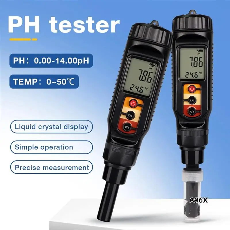 Digital Food PH Meter 0.00-14.00 Digital Acidity Tester For Meat Cheese Bread Analyzer Meter