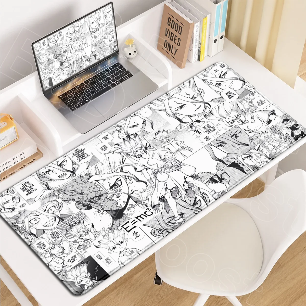 XXL Büro-Laptop-Tastaturunterlage PC-Gaming-Zubehör Anime Dr. Stone Ishigami Senkuu Mauspad Großes Speed-Computer-Unterlagepad – Detail 17