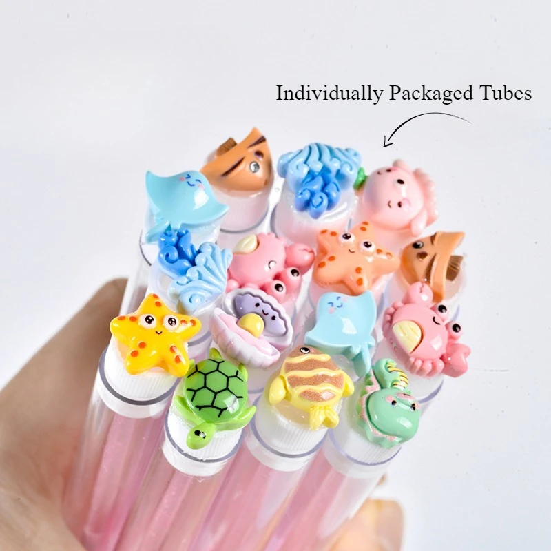 10 Pieces /Random Style Eyelashes Brush Container Mascara Brush Wand Case Lash Spoolies Tube Spoolie Holder Makeup Brush