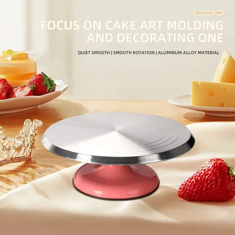 Aluminum Alloy Cake Laminating Table Cake Turntable Baking Utensils Decorative Laminating Table Cake Turntable