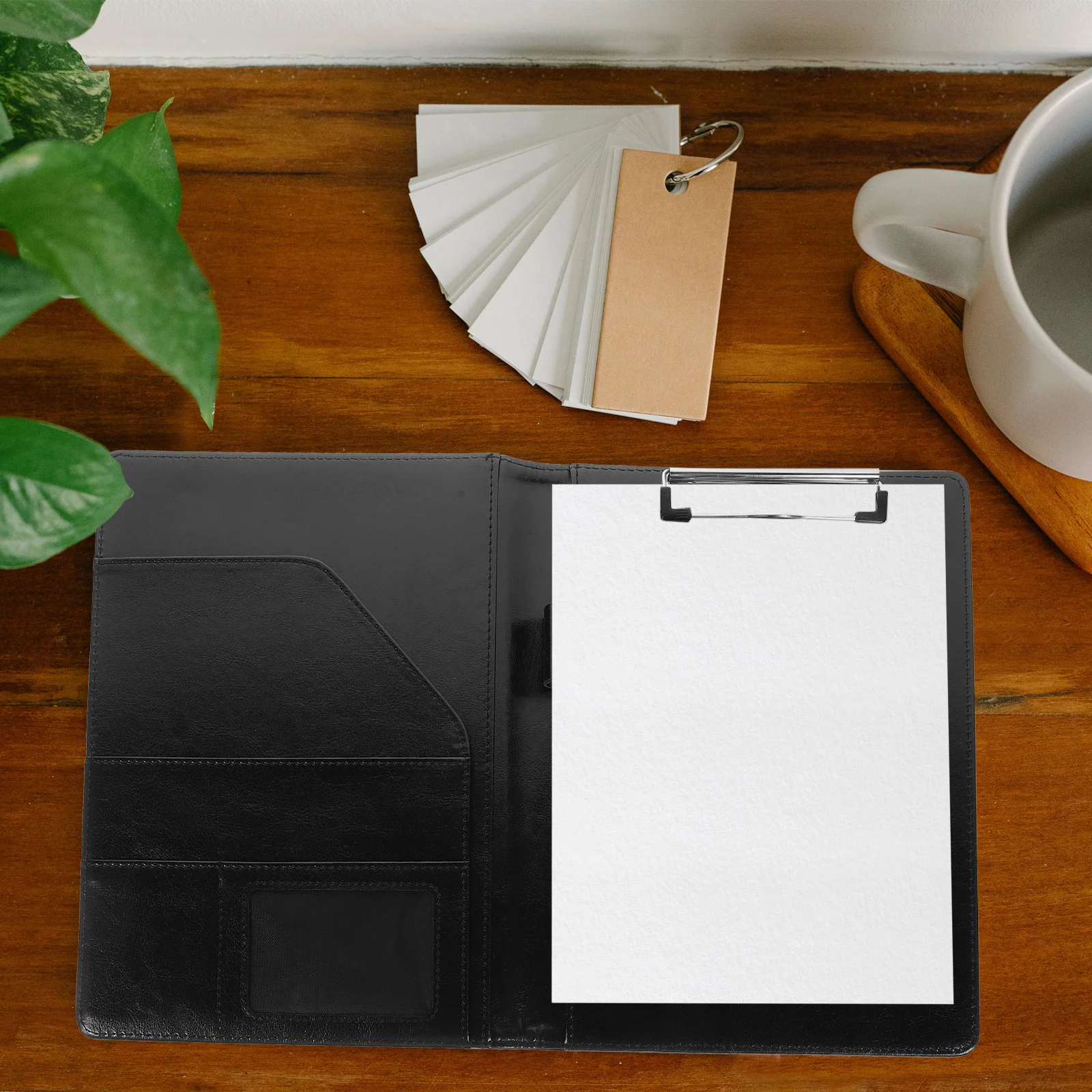 Folder Storage Paper Holding Board Slim Portfolio Organizer Document Calculator