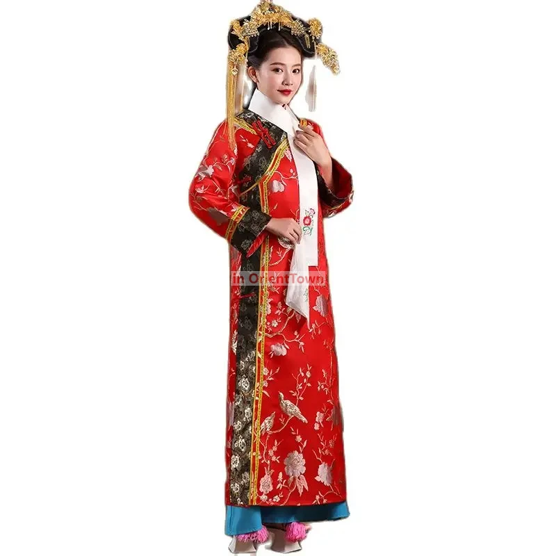 TV Movie Stage Outfit Women's Elegant Cheongsam Dress Ancient Qing Dynasty Princess Costume Chinese Traditional Clothing